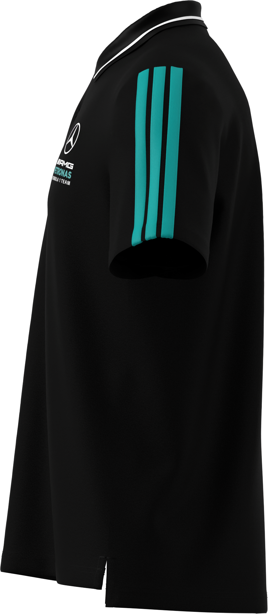 Pikétröja, herr, Mercedes-AMG F1 - svart, XXL