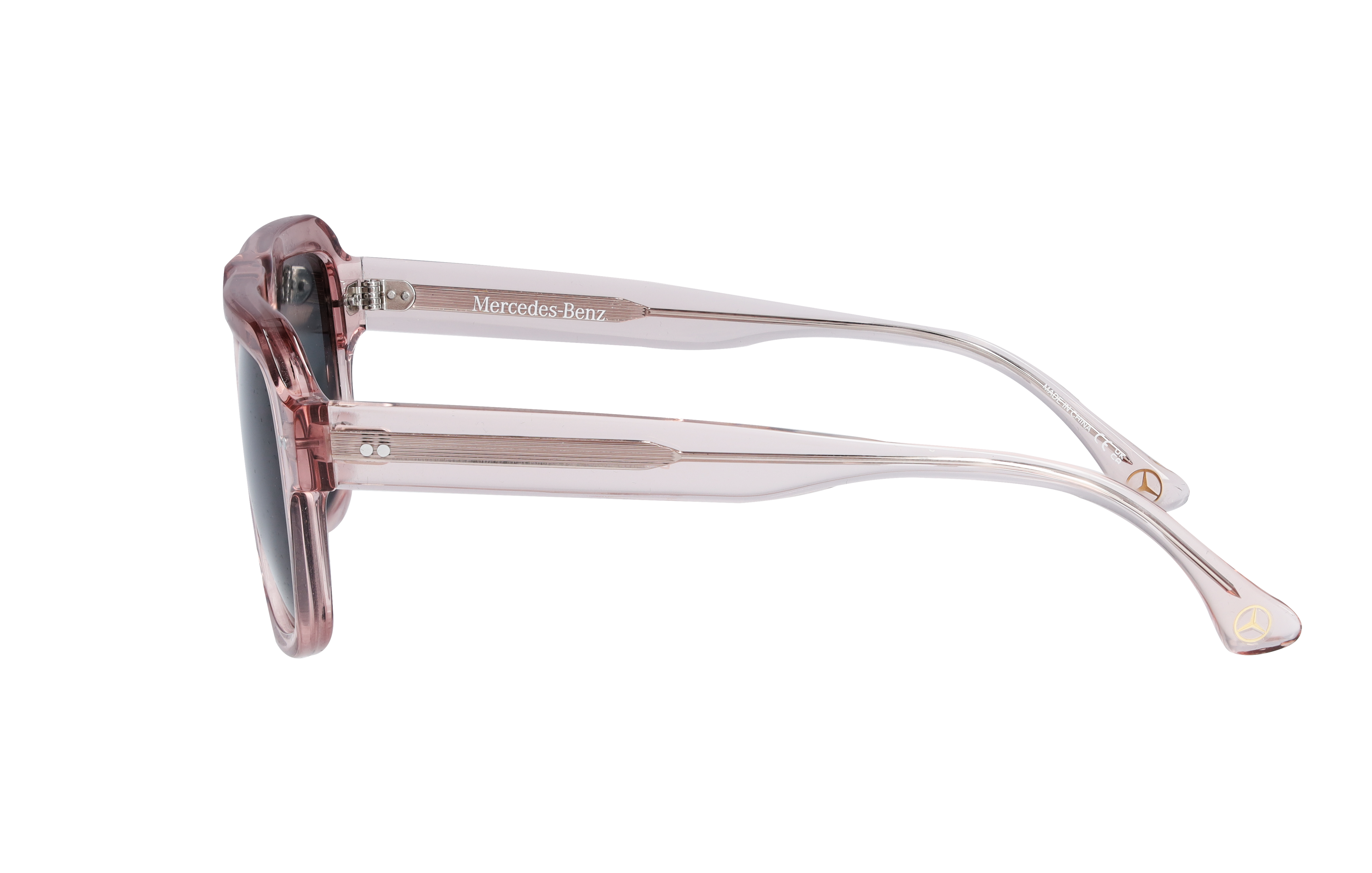 Solglasögon, Unisex - roséguld / bronsfärg, Acetat, transparent