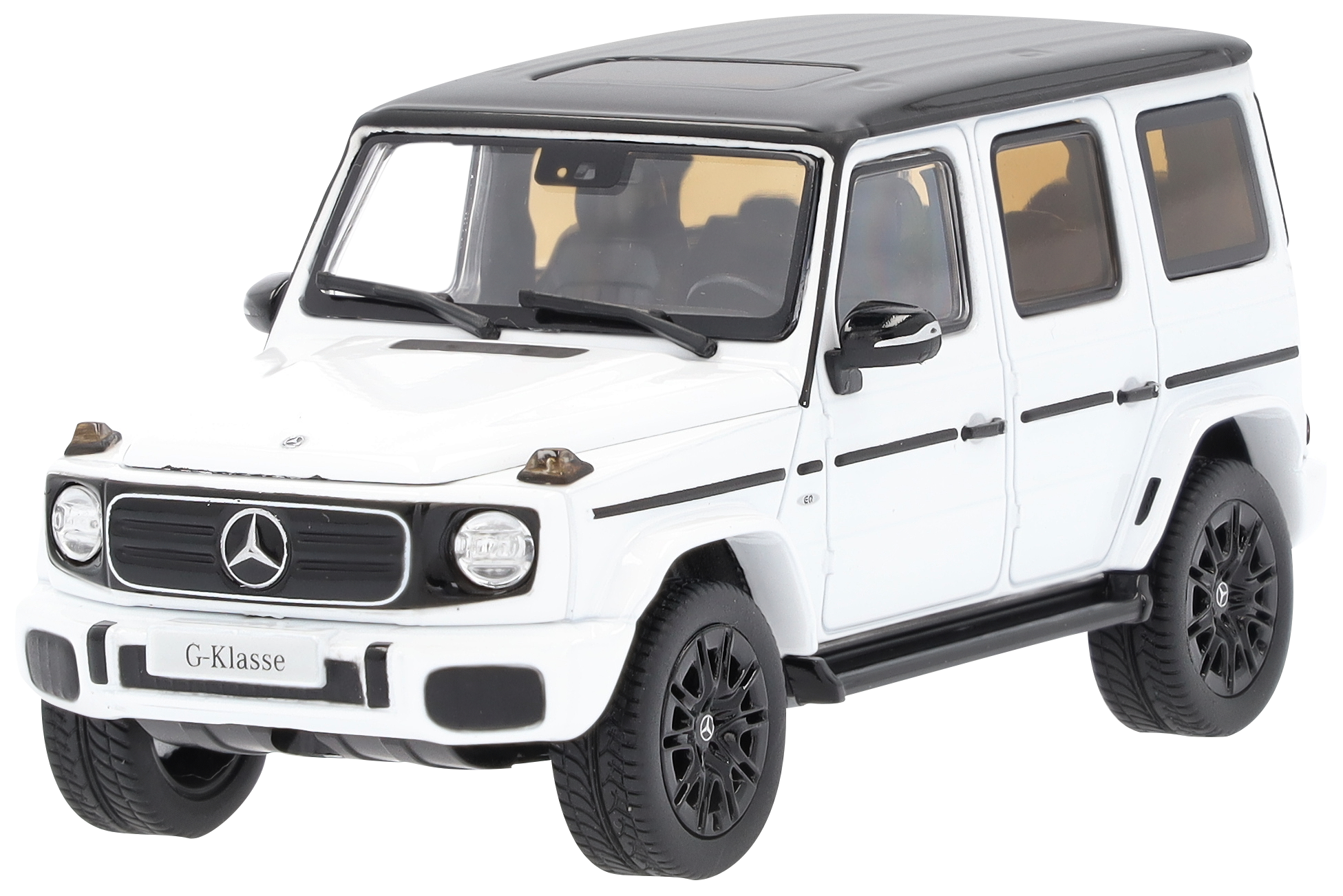 G 580 med EQ-teknik, Terrängbil, AMG Line, N465 - MANUFAKTUR opalitvit bright, Norev, 1:43