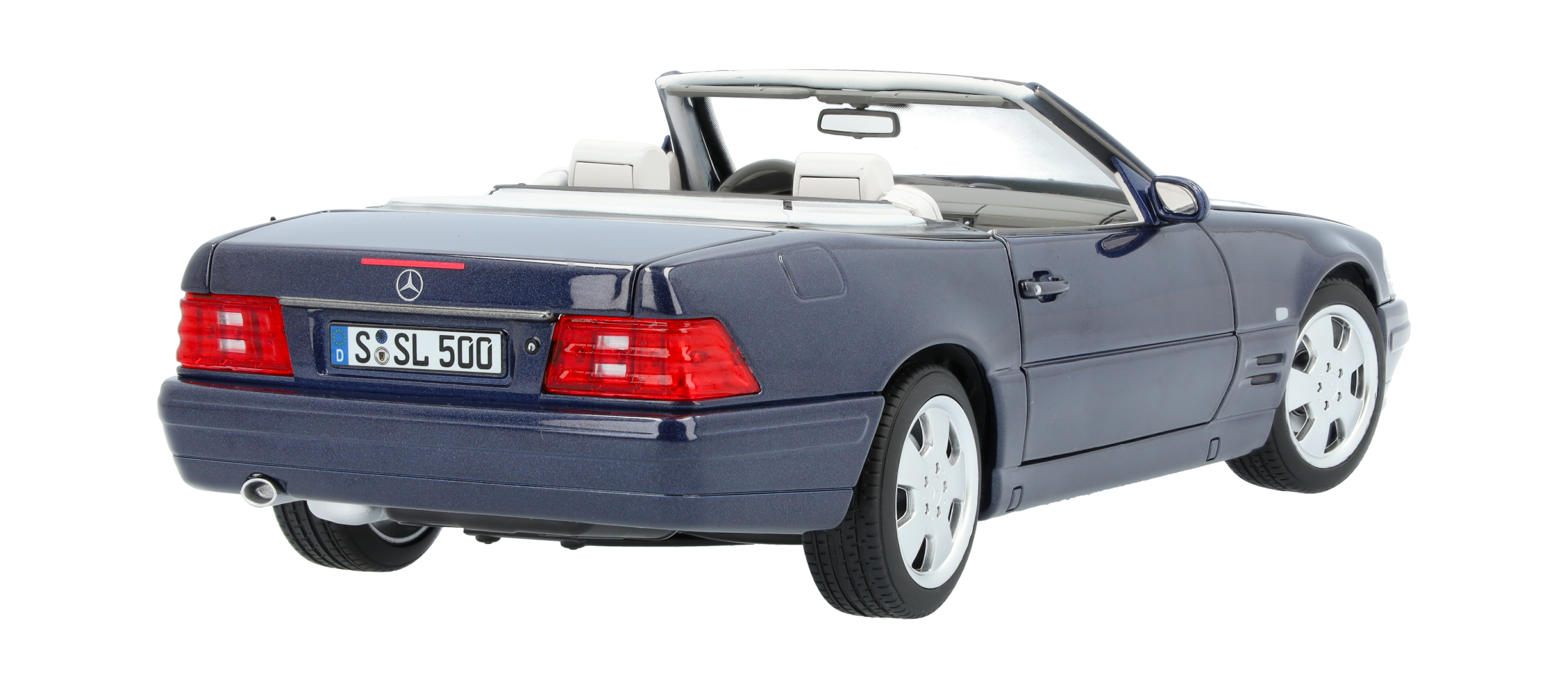 SL 500 R129 (1998–2001) - azurblå, Norev, 1:18