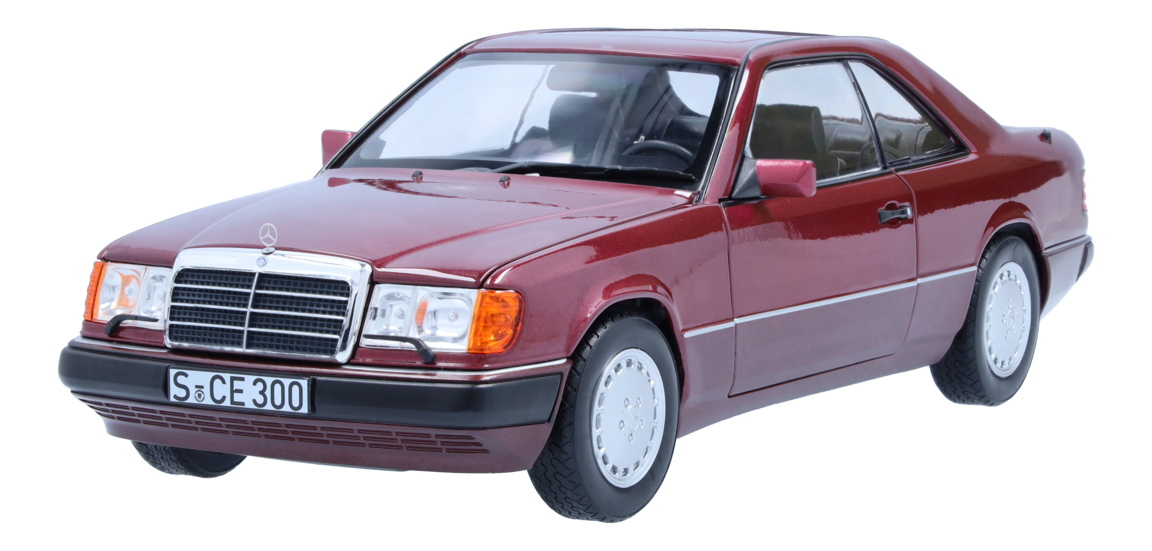 300 CE-24 coupé C124 (1988–1992) - almandinröd, Norev, 1:18