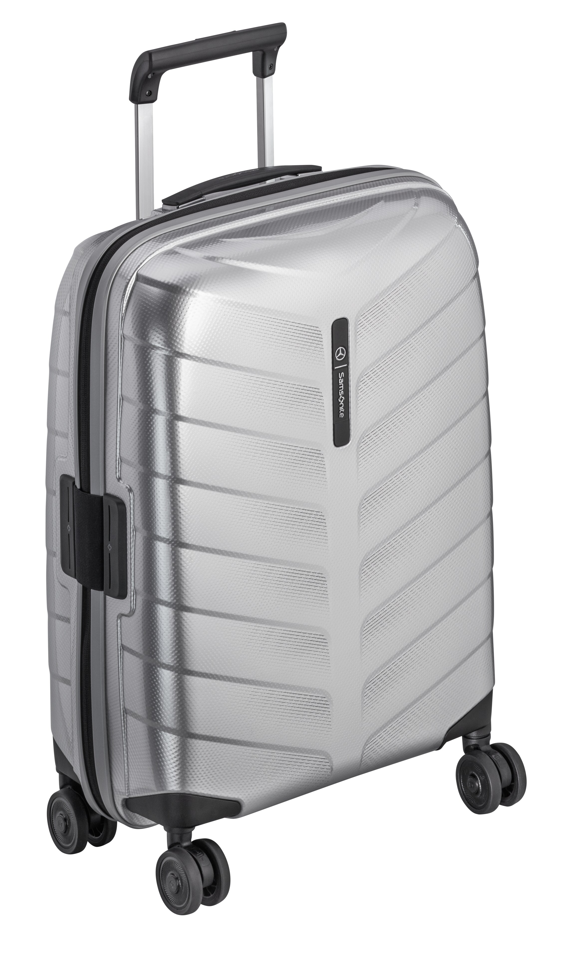 Resväska, Spinner 55 - silverfärg, Polypropylen / Polyester, Samsonite, 38 l