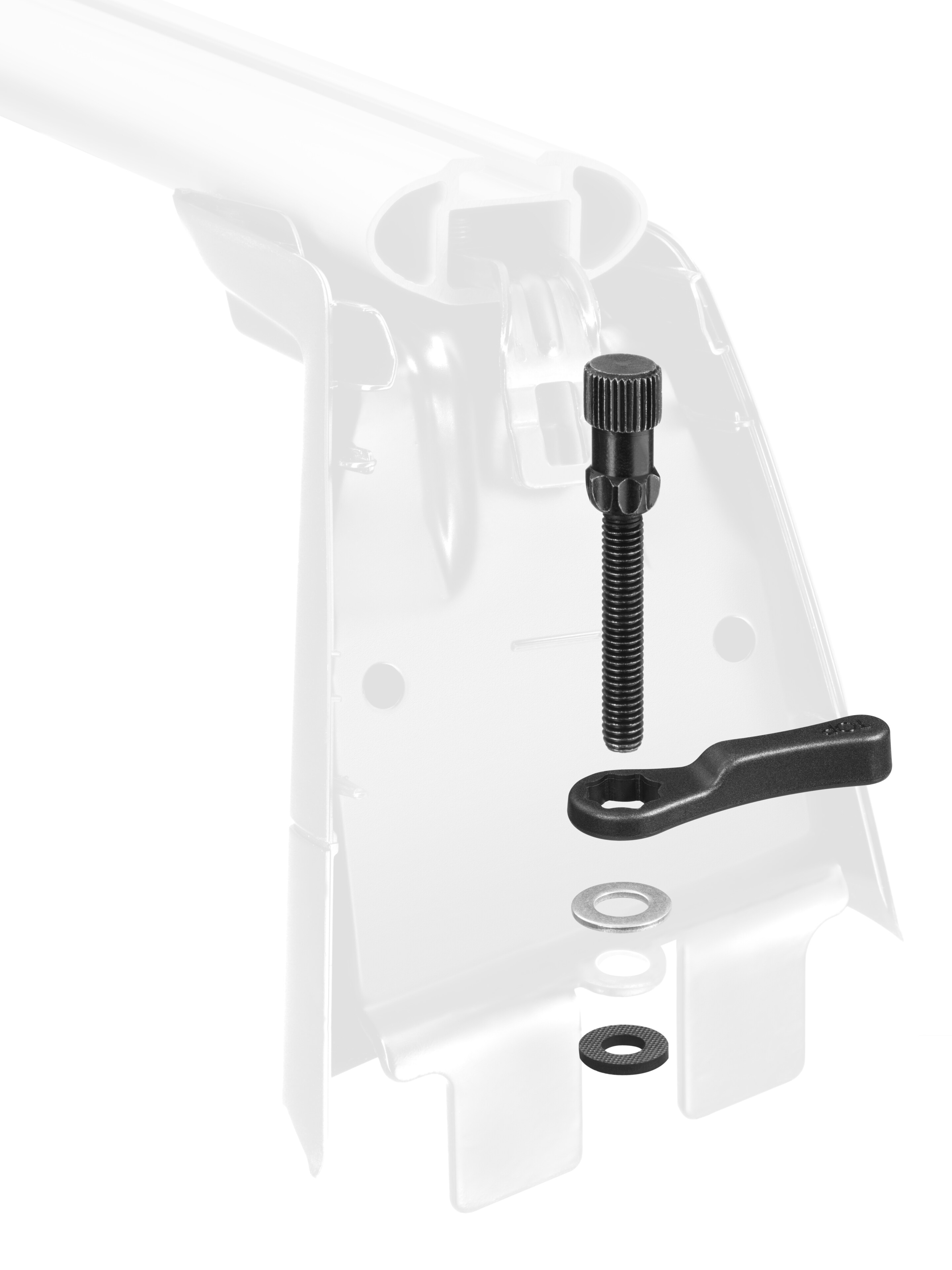Fästdetaljer bashållare, Alustyle/ New Alustyle - Stål / Plast, svart / silverfärg