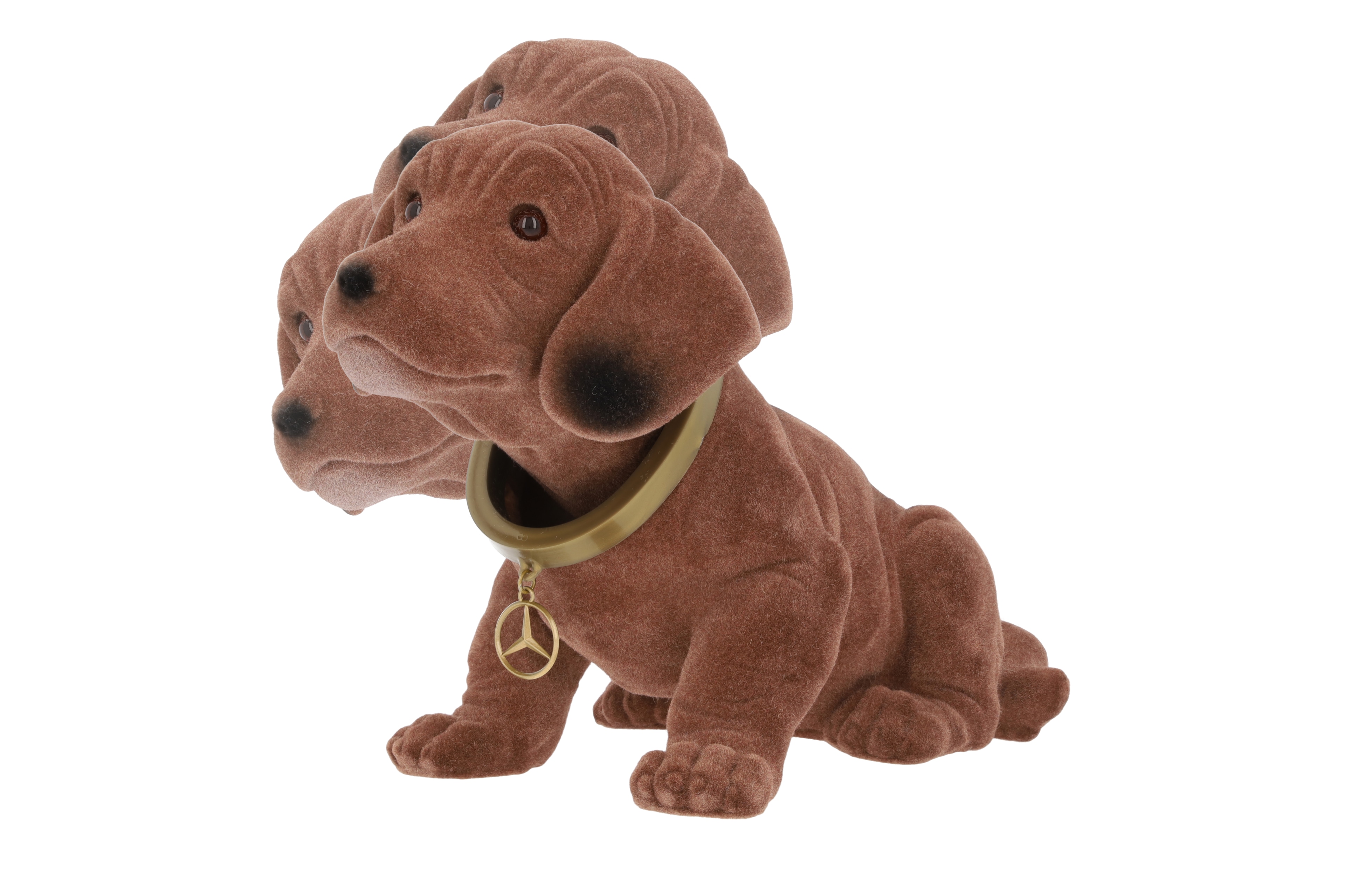 Nickehund - brun, Plast