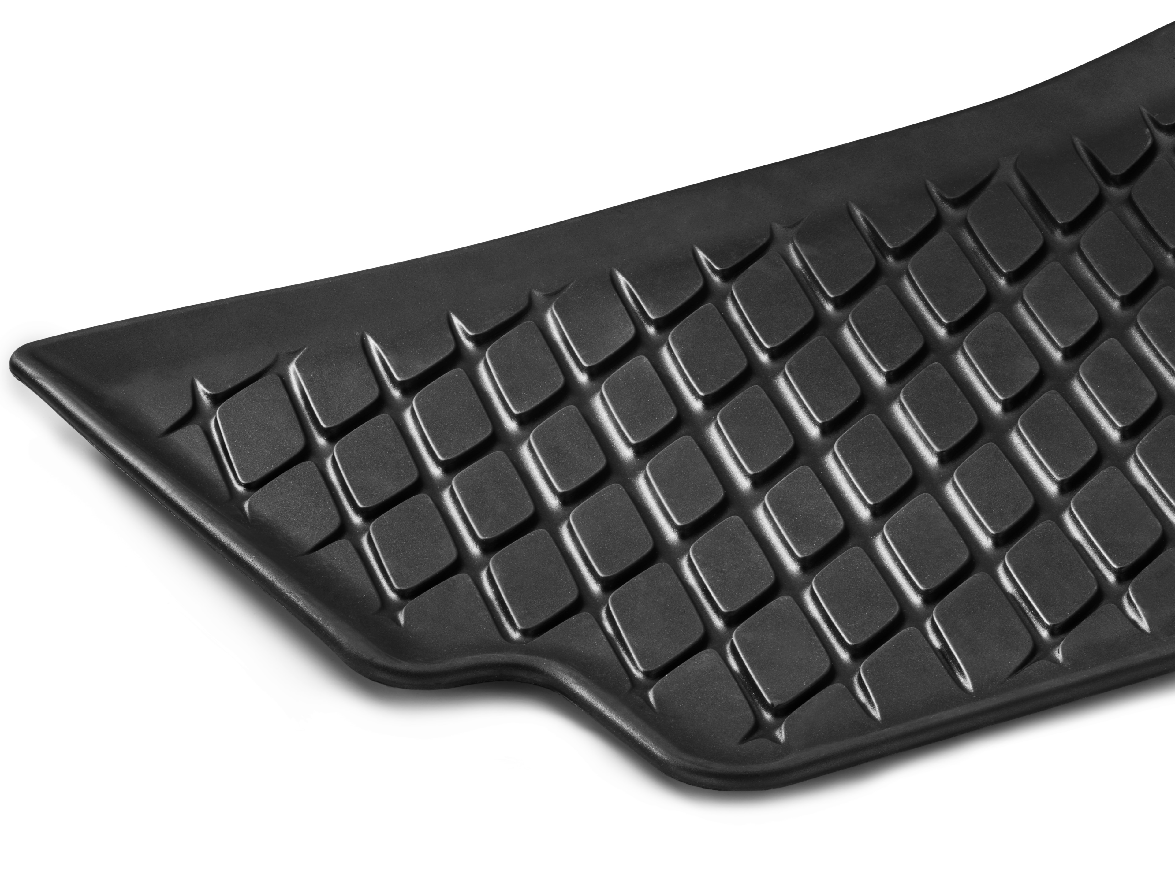 Allvädersmattor Dynamic Squares, Baksäte, 2-delad - Vänsterstyrda/högerstyrda bilar, svart