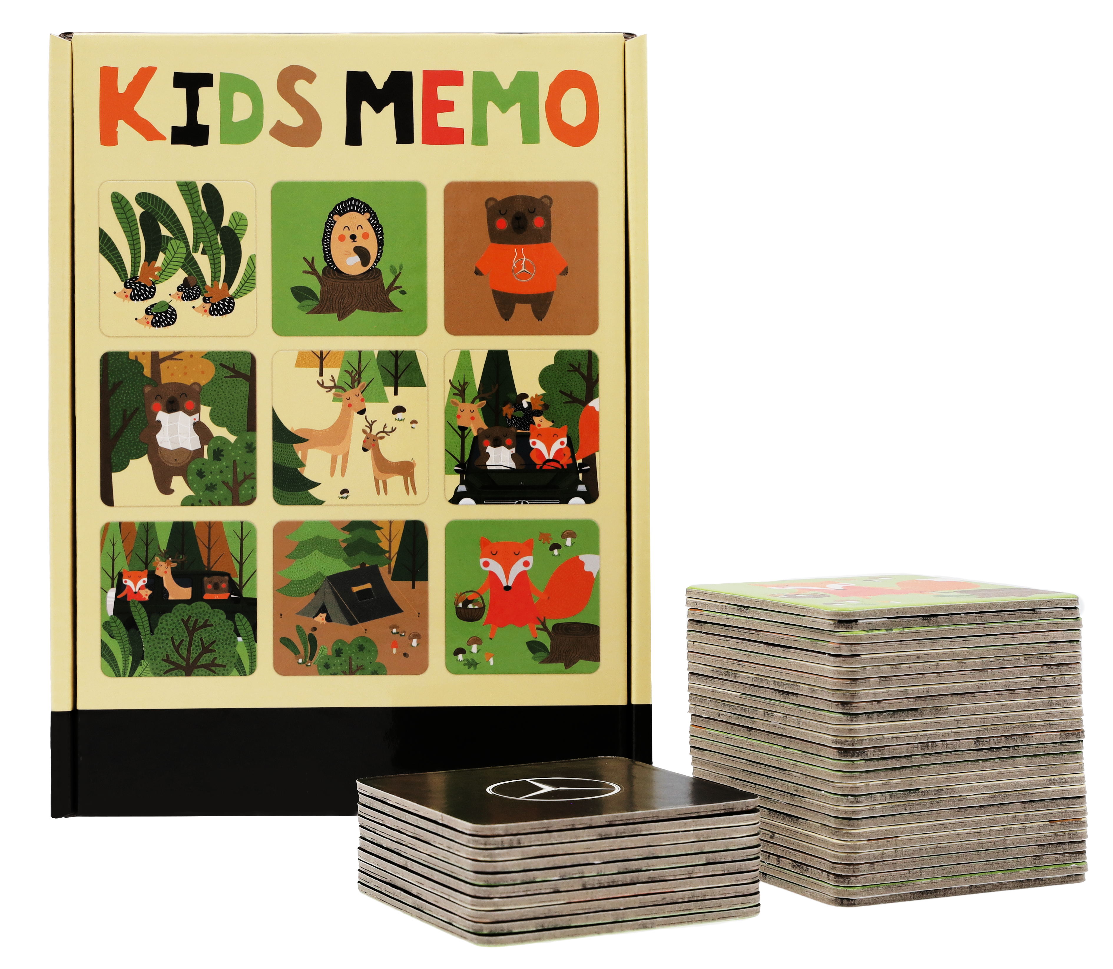 Kids memory, Skog - kulört, Papper, Headu