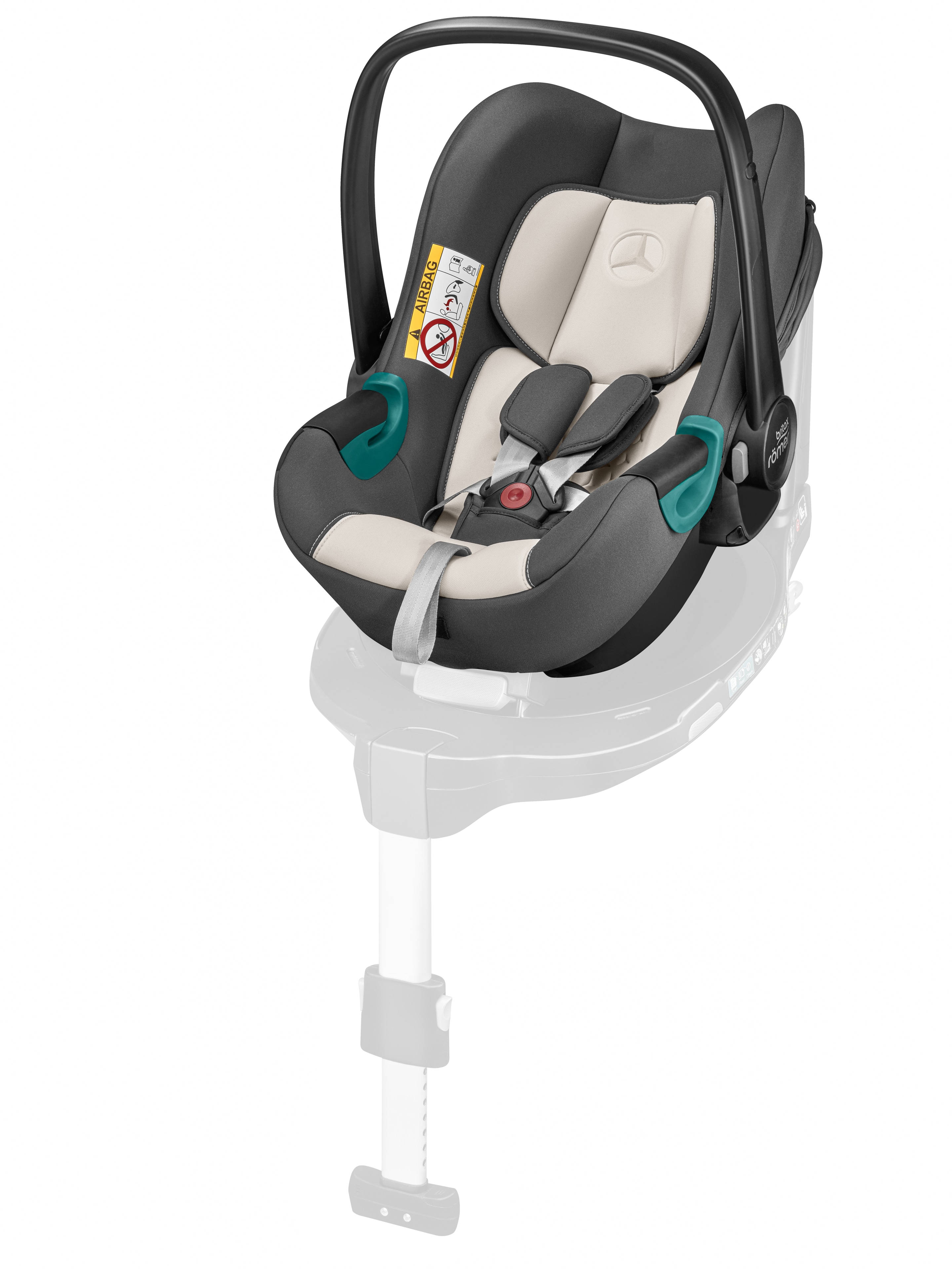 Barnstol BABY-SAFE, 3 i-Size, ECE - antracit / beige
