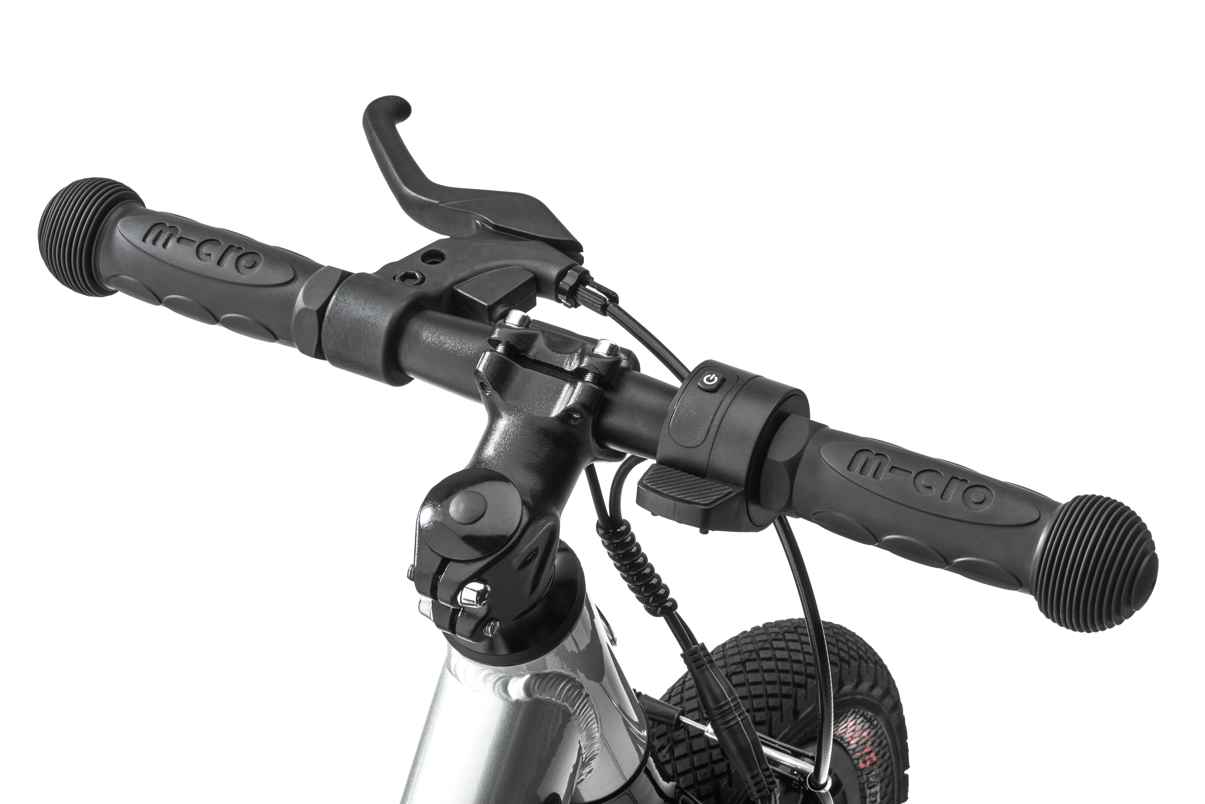 Springcykel barn, E-Balance - silverfärg, Aluminium, Micro Mobility